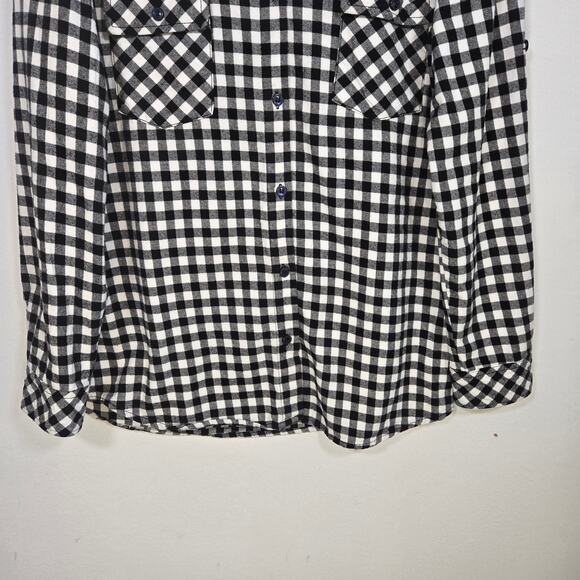 Matchstick Argus Adult Flannel Check Button Up Shirt. Size Large. - Picture 9 of 12